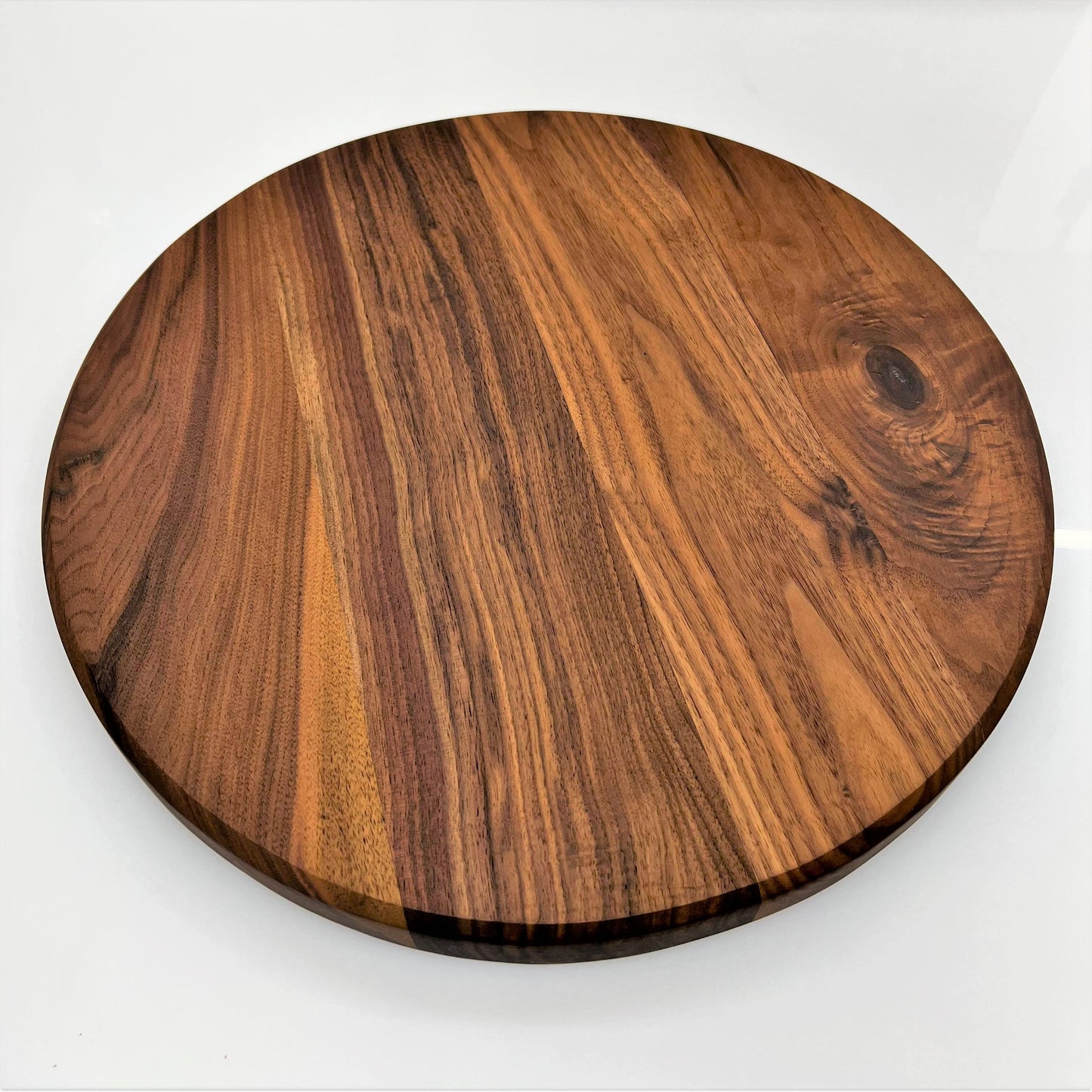 Custom Made Round Black Walnut Table Top