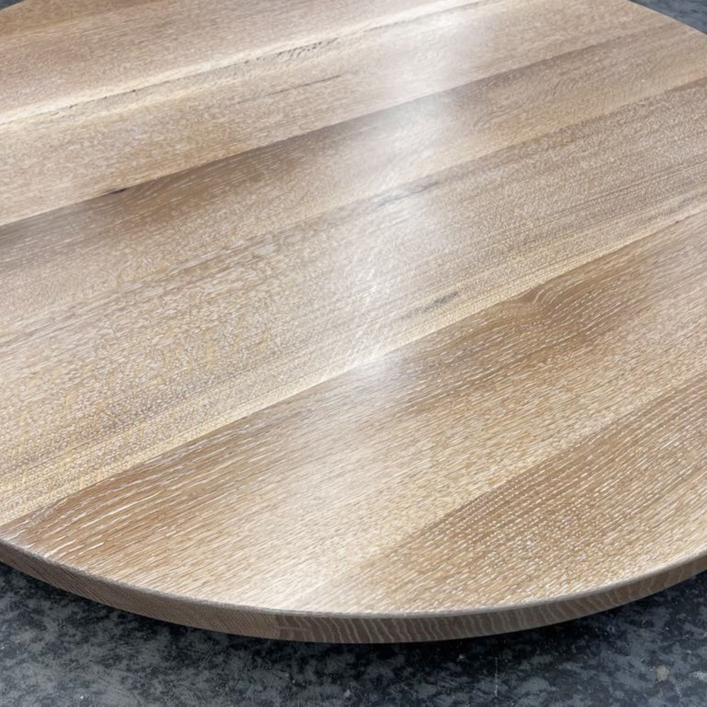 Custom Made Round White Oak Table Top