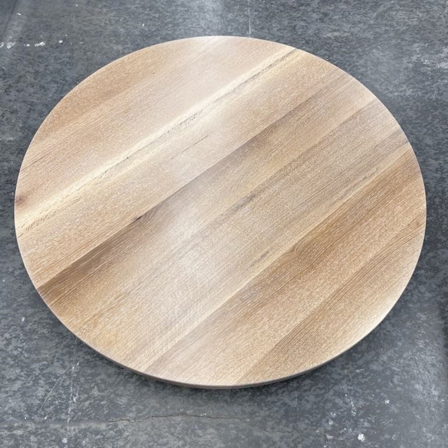 Custom Made Round White Oak Table Top