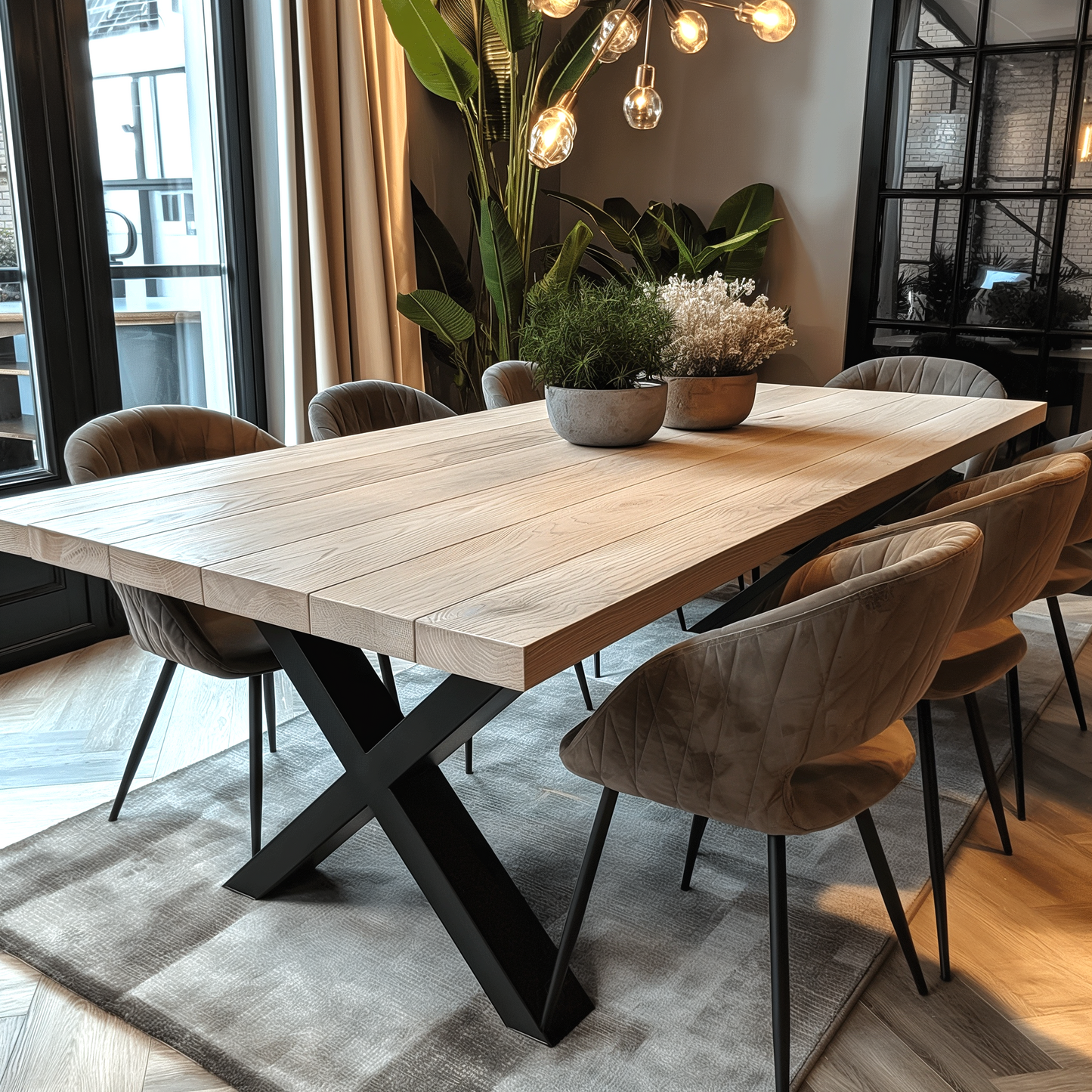 Custom Made Rectangular White Oak Table Top