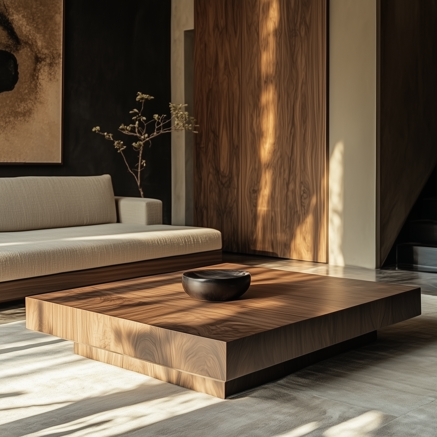 Daisy Square Walnut Coffee Table - Custom Made