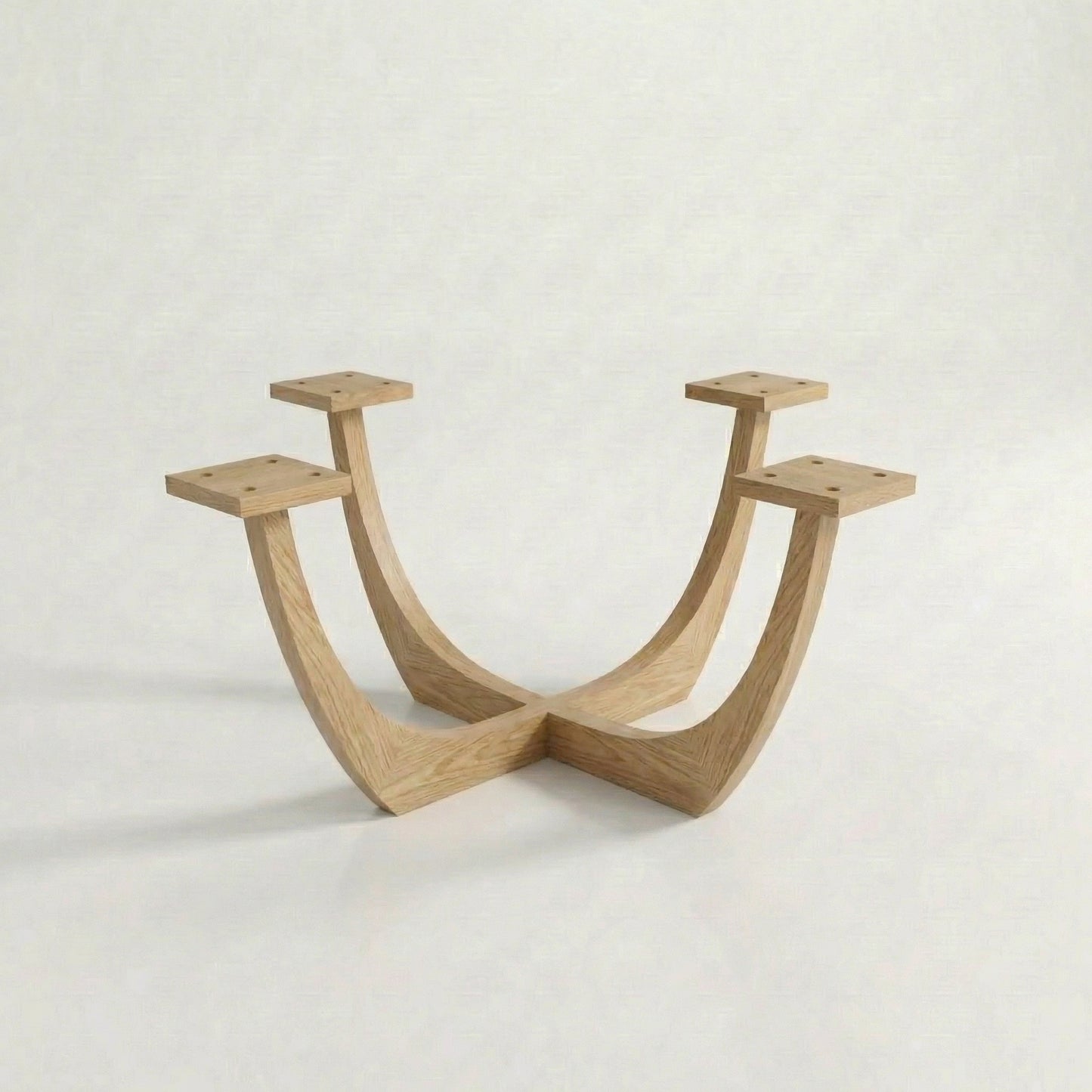 Iris Stone Coffee Table With Solid Wood Base