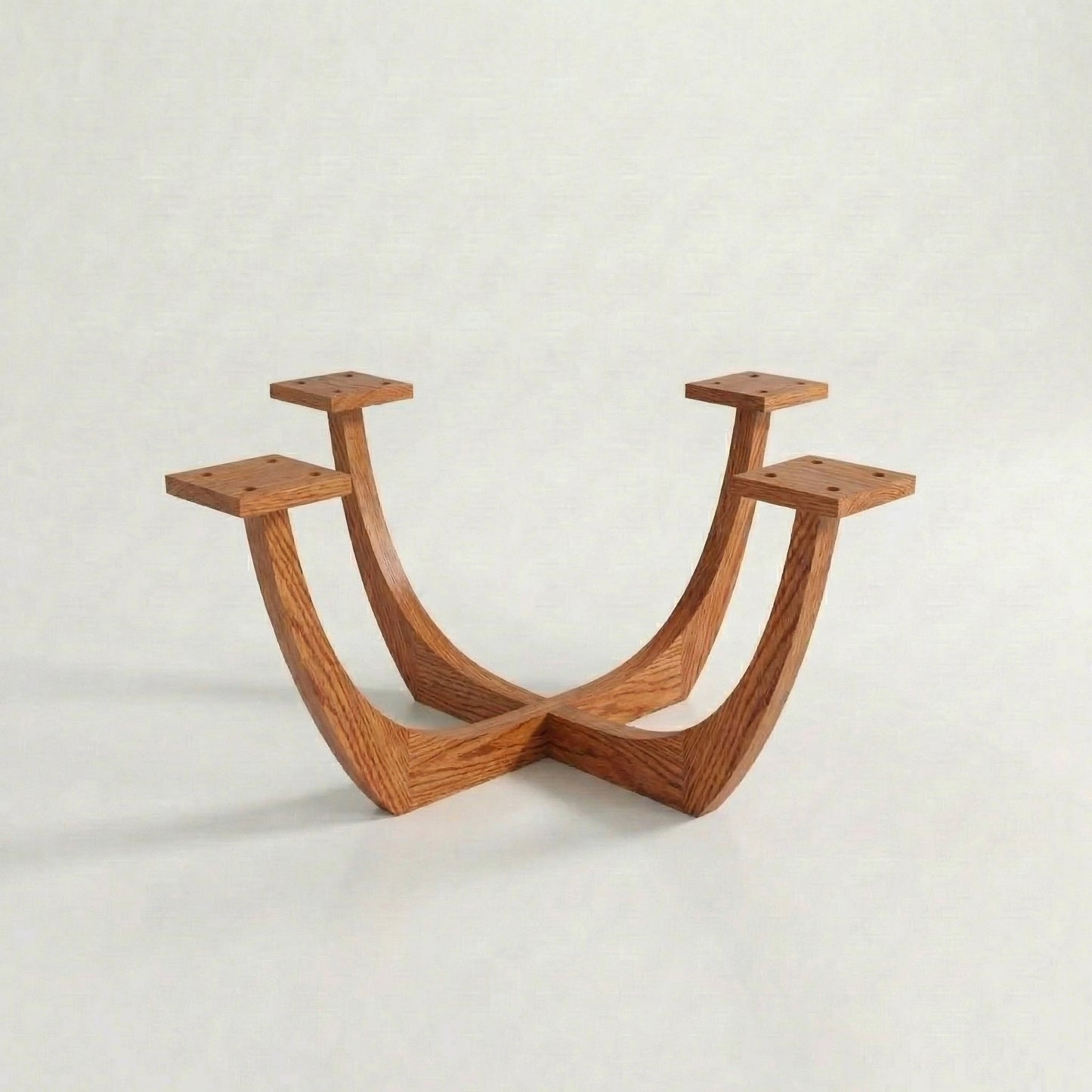 Iris Stone Coffee Table With Solid Wood Base