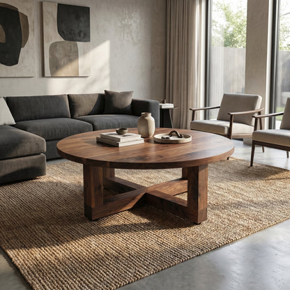 Clover Solid White Oak Coffee Table - Custom Made