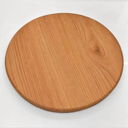 Custom Made Solid Wood Round Table With Curved Spider Base