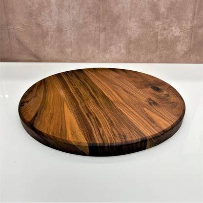 Custom Made Round Black Walnut Table Top