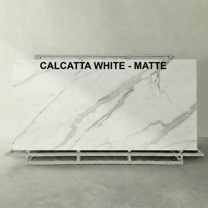 Custom Made Rectangular Stone Dining Table With Solid Wooden Base