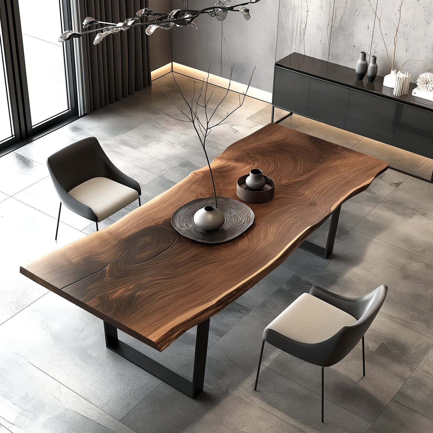 Custom Made Rectangular Black Walnut Table Top