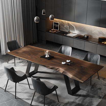 Custom Made Rectangular Black Walnut Table Top
