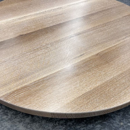 Custom Made Round White Oak Table Top