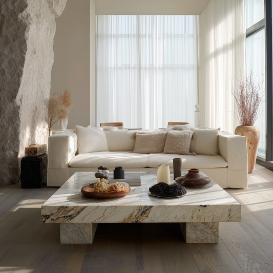 Begonia Stone Coffee Table - Custom Made