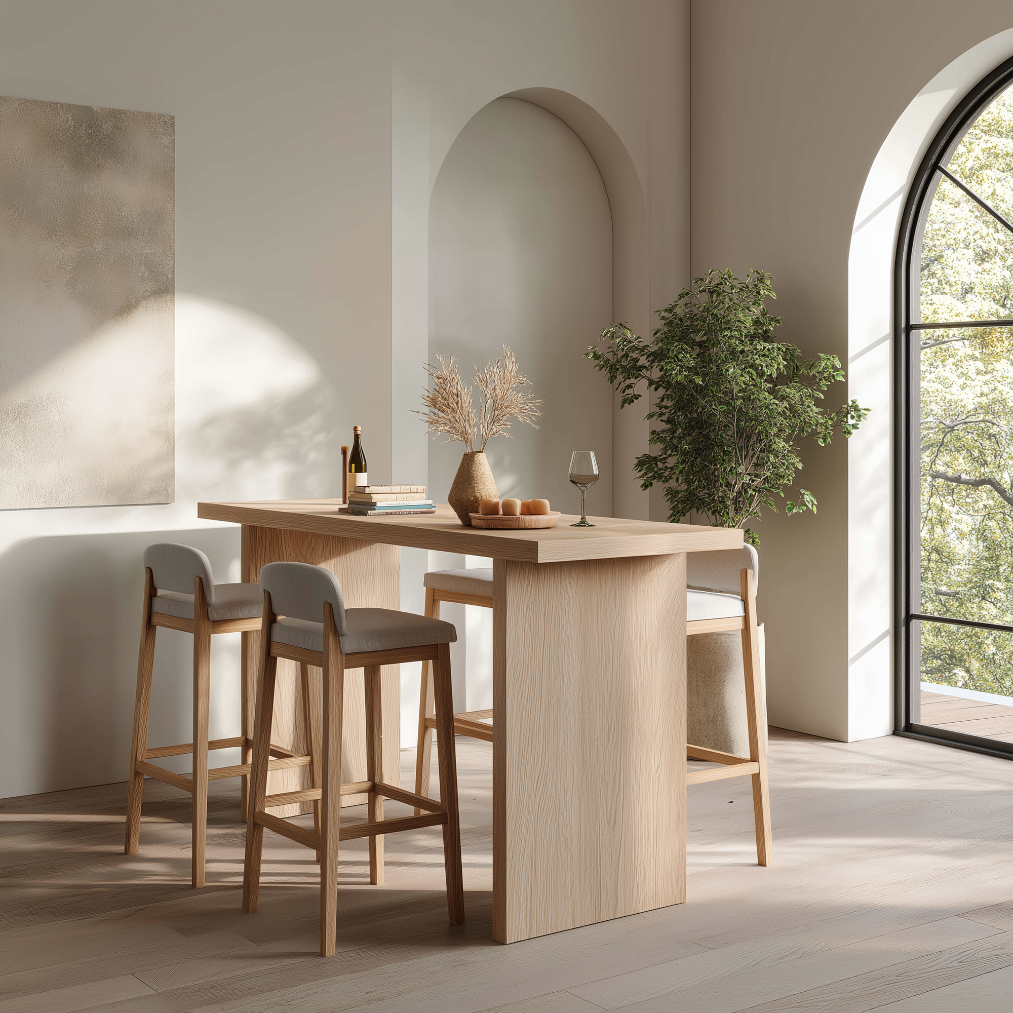Hardwood Bar Table