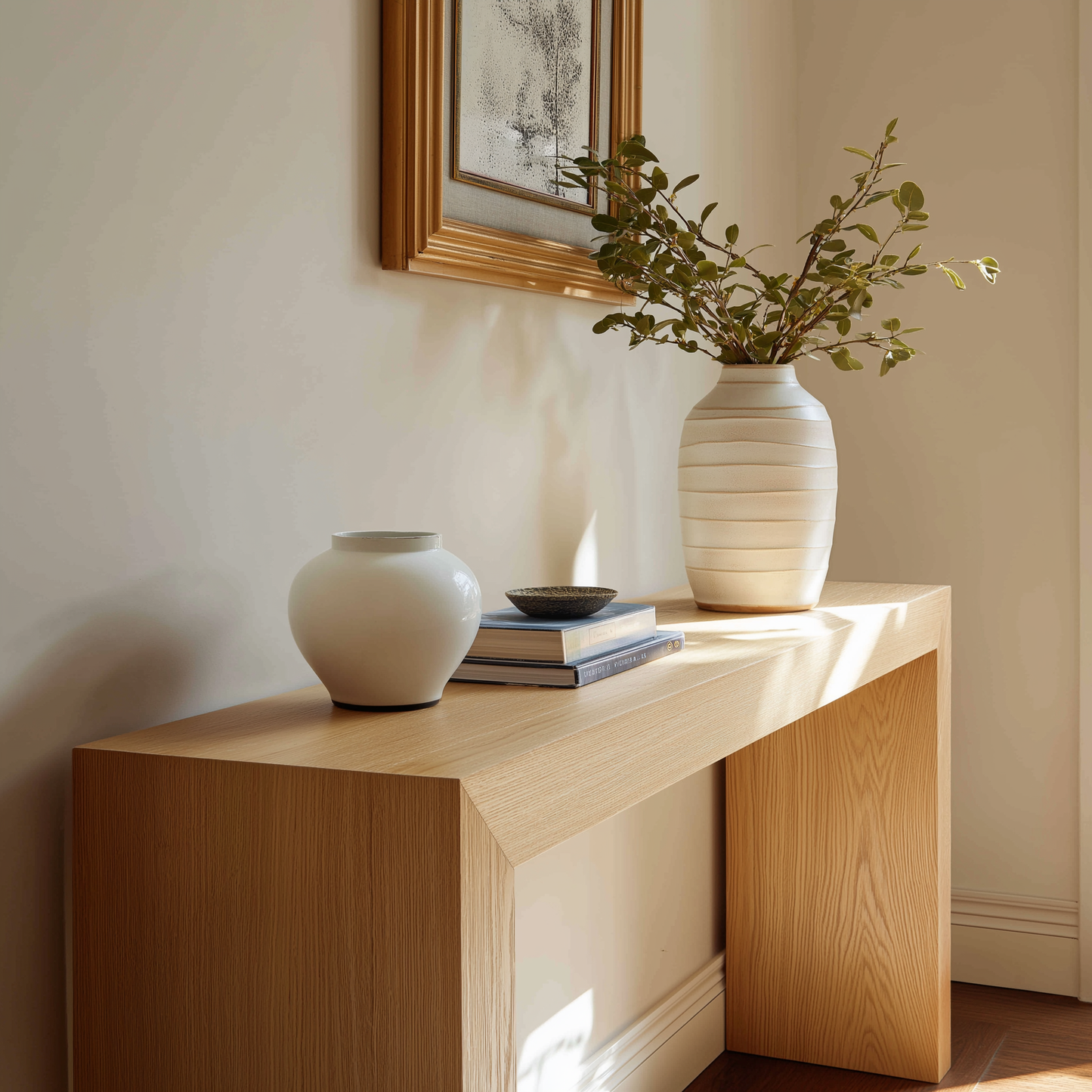 Hardwood Entryway Console Table