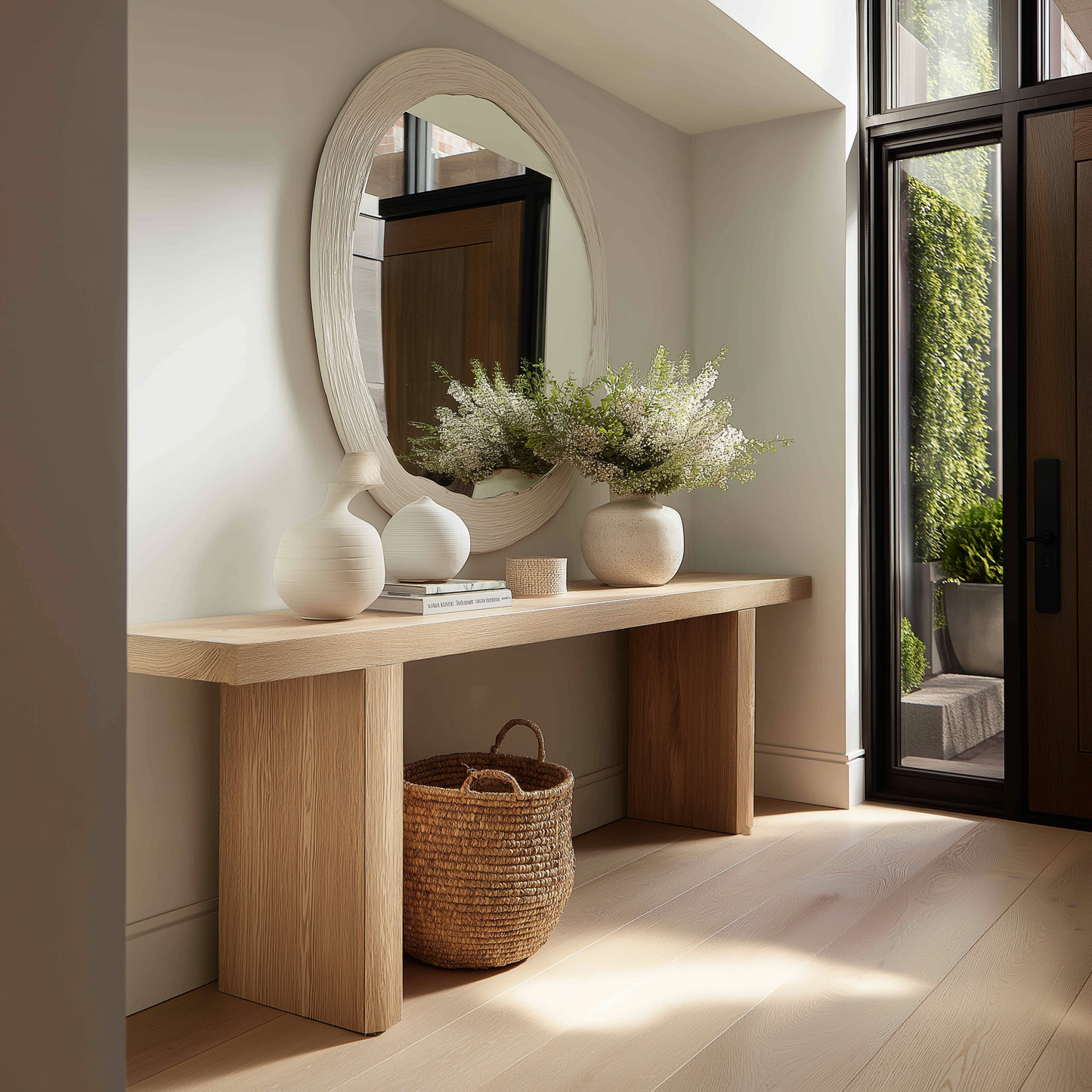 Hardwood Entryway Console Table